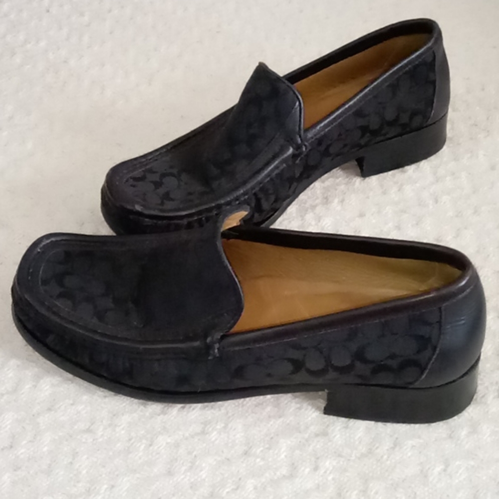 EUC Vintage Coach Vance Signature Logo Loafers 7.5
